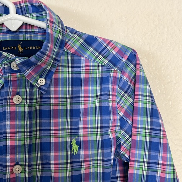 Boys Ralph Lauren 2 T plaid shirt - Picture 2 of 3